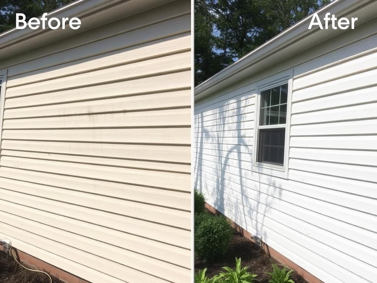 House Washing before and after — Lawrenceville · 6,400 sq ft brick